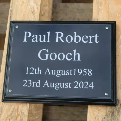 Engraved Aluminium Plaque &  Backing Board