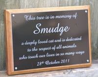 Engraved  Black Aluminium Plaque| The Sign Maker Shop