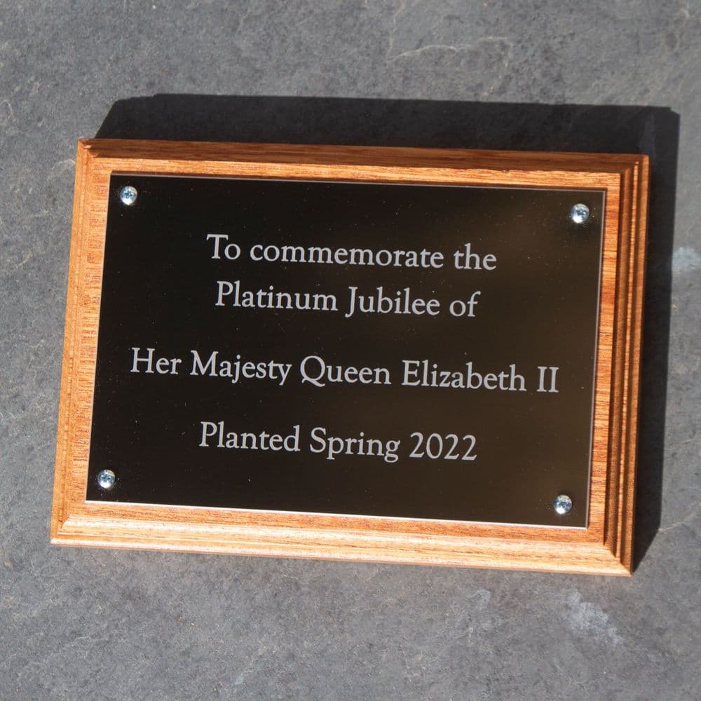 Engraved Black Aluminium Plaque