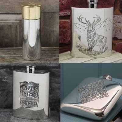 Engraved Hip Flasks