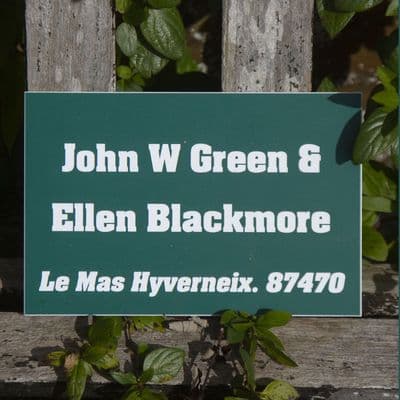 Engraved House Signs - 3.2mm Acrylic Laminate