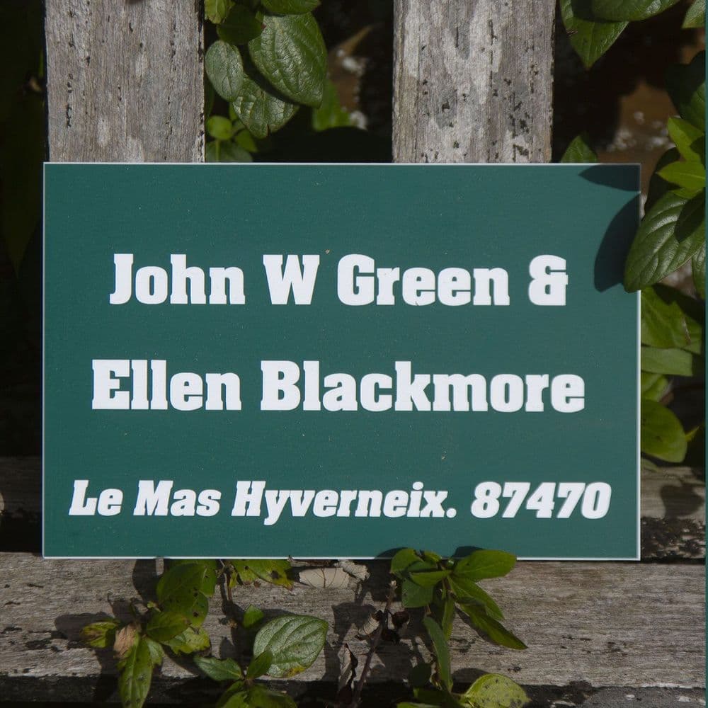 Engraved House Signs - 3.2mm Acrylic Laminate