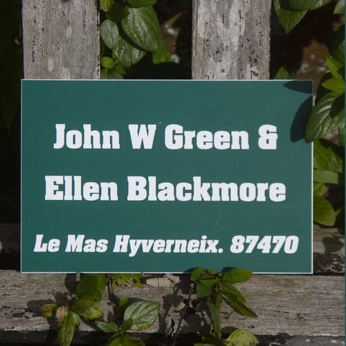 Engraved House Sign in Acrylic Laminate | The Sign Maker Shop