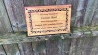 Engraved Iroko Wooden Memorial Plaque   | The Sign Maker Shop