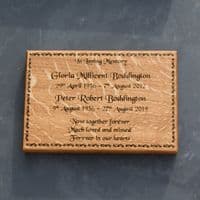 Engraved Oak Memorial Plaque   | The Sign Maker Shop