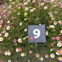 Engraved Stone-like Corian House Number |  The Sign Maker Shop