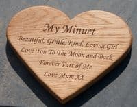 Engraved Wooden Heart - Valentines Day Gift |The Sign Maker Shop