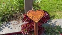 Engraved Wooden Heart Shaped Plaque