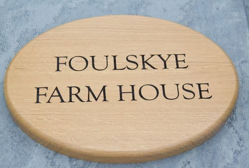 Engraved Wooden Plaques - Ovals and Rounds  | The Sign Maker Shop