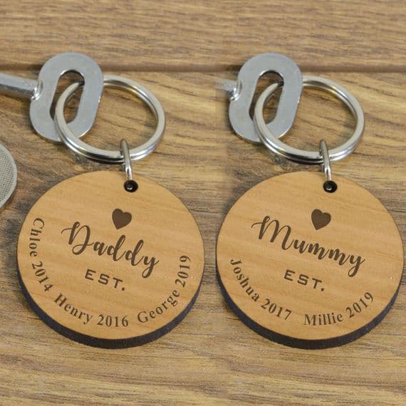 Established- Wooden Key Ring | The Sign Maker Shop
