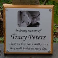 Etched Stainless Steel Photo Memorial | The Sign Maker Shop