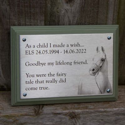 Etched Stainless Steel Photo Memorial