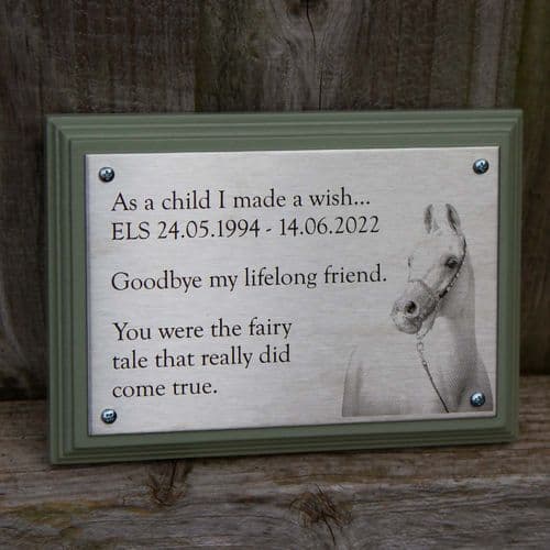 Etched Stainless Steel Photo Memorial | The Sign Maker Shop