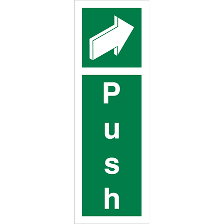 Evacuation Route Sign - 4476 - Push