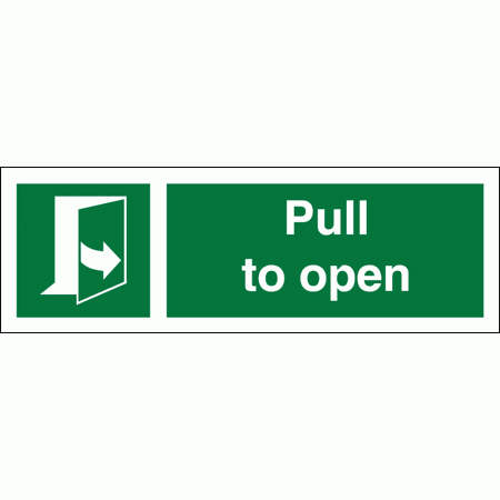 Evacuation Route Sign - 4481 - Pull To Open
