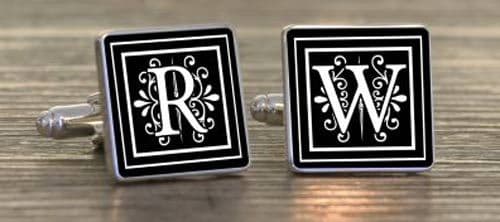 Fancy Initial Cufflinks | The Sign Maker Shop

