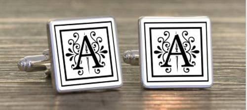Fancy Initial Cufflinks | The Sign Maker Shop
