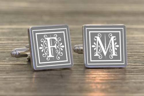 Fancy Initial Cufflinks | The Sign Maker Shop
