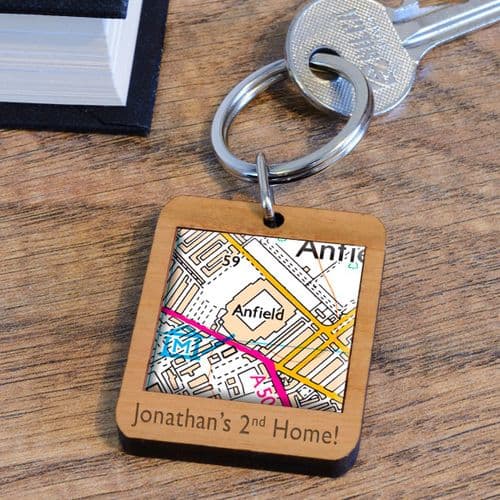 Favourite Football Ground - Wooden Key Ring | The Sign Maker Shop