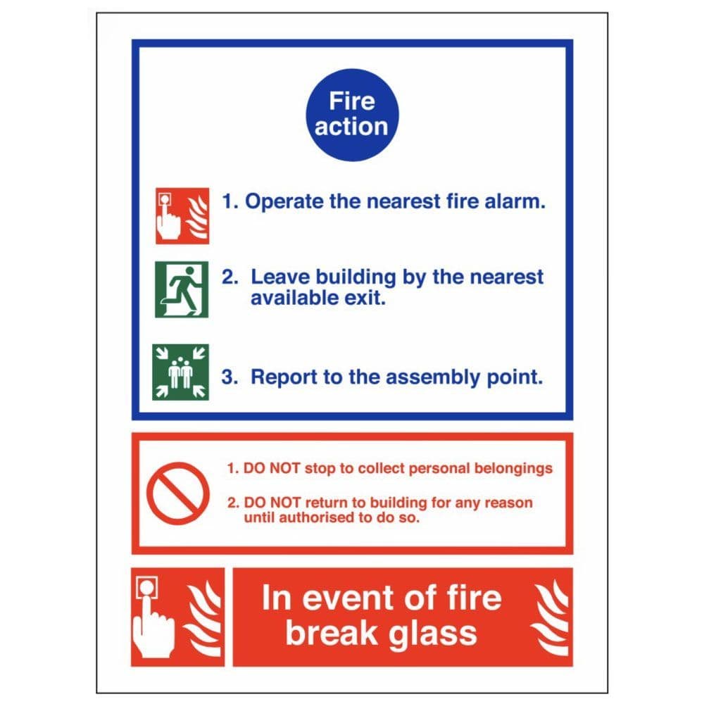 Fire Action Sign - ACT - 03