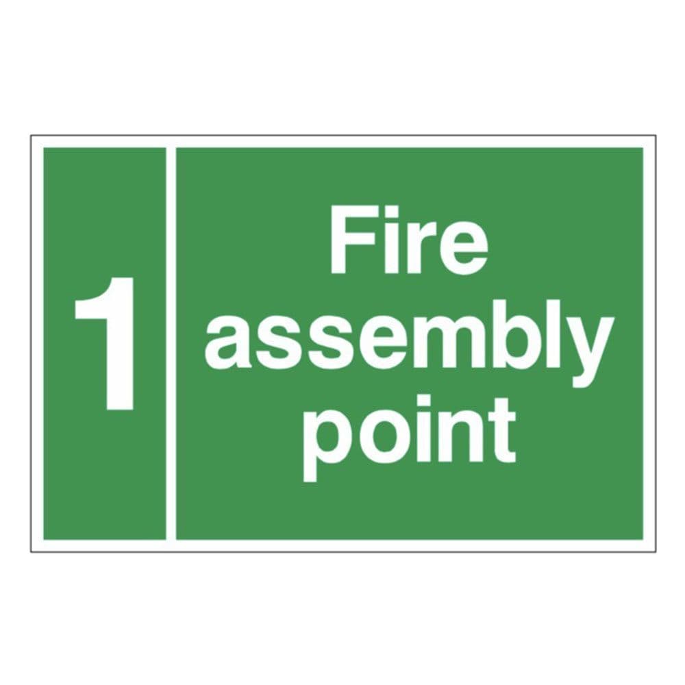 Fire Assembly Point Sign - FE - Number