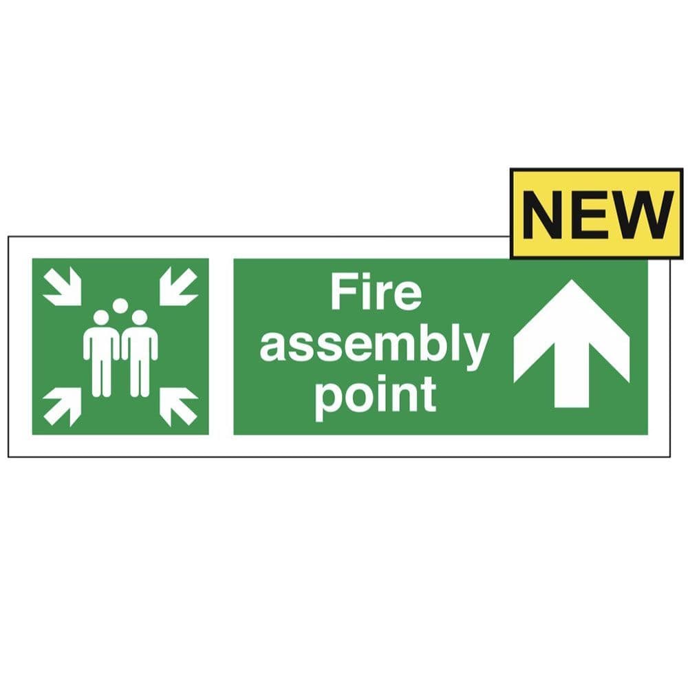 Fire Assembly Point Sign - FEF - Arrow Up