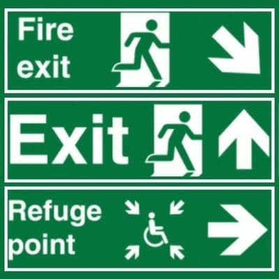 Fire Escape Signs