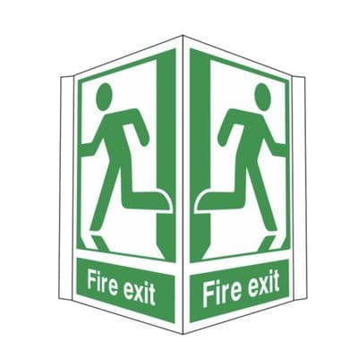 Fire Exit Running Man Sign - PRO - Projecting Sign