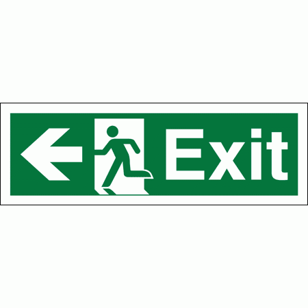 Fire Exit Sign - 4367 - Arrow Left