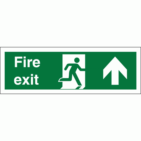 Fire Exit Sign - 4641 - Arrow Up