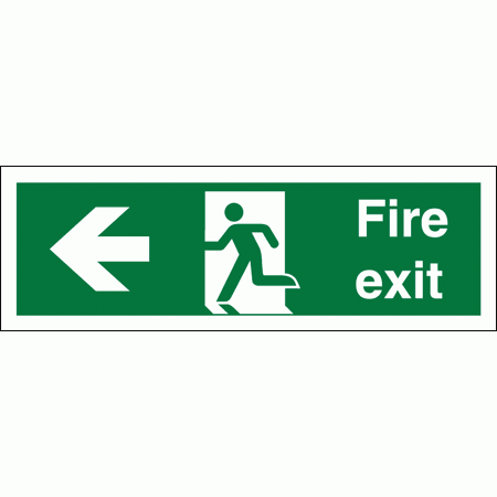Fire Exit Sign - 4644 - Arrow Left