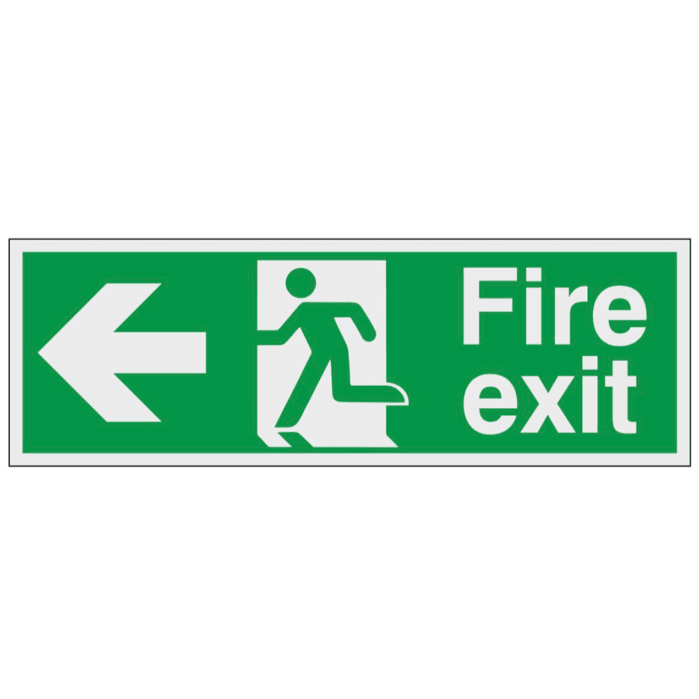 Fire Exit Sign - BFE - Arrow Left