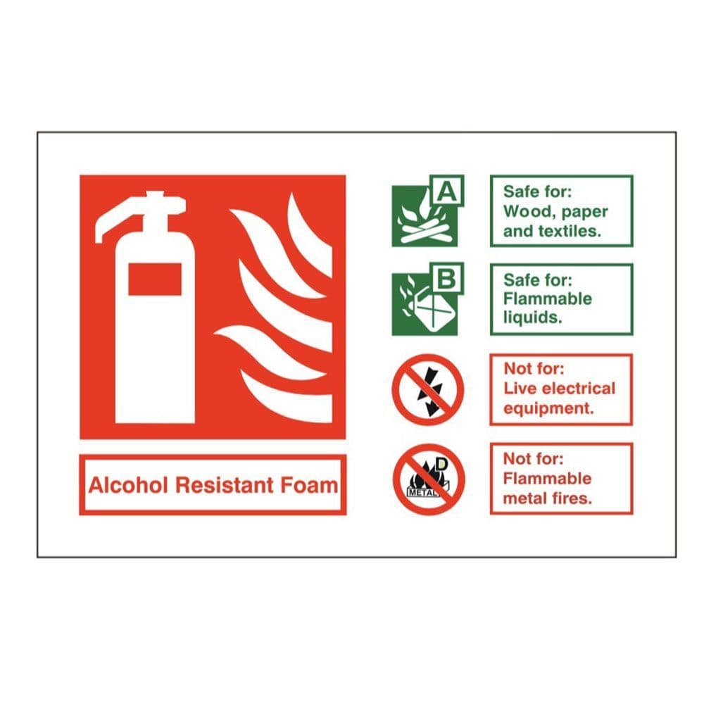 Fire Extinguisher Identification - FIW - Alcohol Resistant Foam