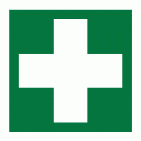 First Aid Sign - Cross Image (4150)