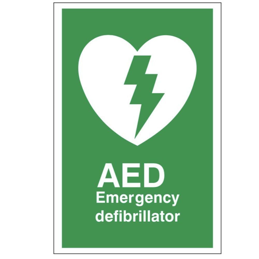 First Aid Sign - FA - AED Emergency Defibrillator