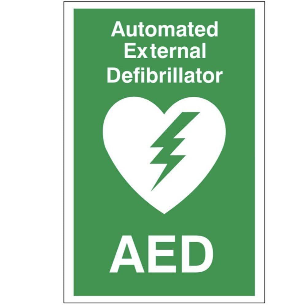 First Aid Sign - FA - Automated Emergency Defibrillator AED