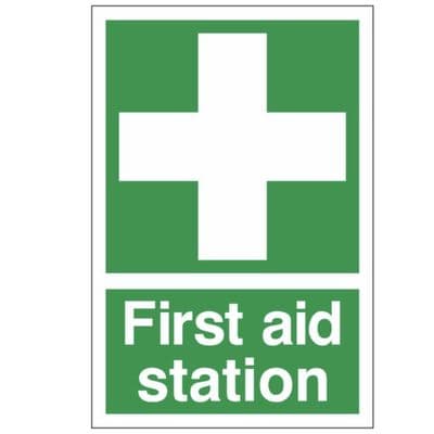 First Aid Sign - FA - First Aid Station