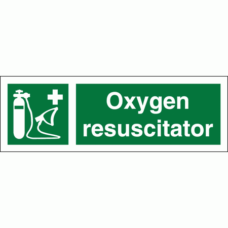 First Aid Sign - Oxygen Resuscitator (4168)