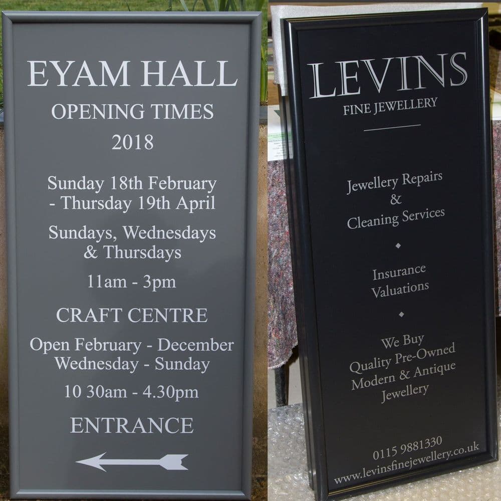 Framed Aluminium Signs - Bullnose Edge