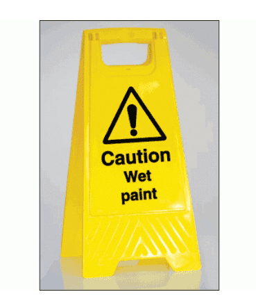 Caution Wet Paint Freestanding Sign - 2745| The Sign Maker