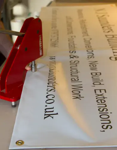 PVC Banners with Hems & Eyelets for Business | The Sign Maker