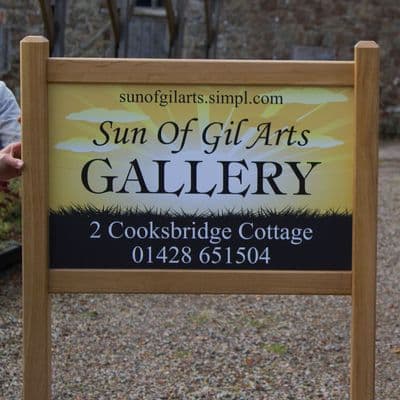 Full Colour Wooden Framed Entrance Signs