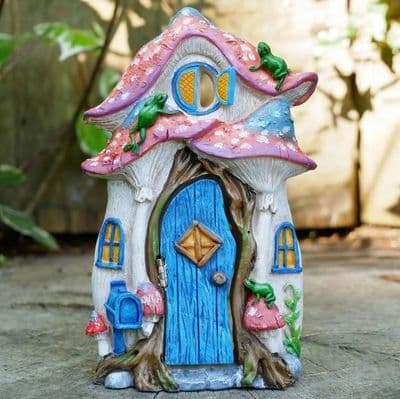 Garden Art - Blue Fairy Door