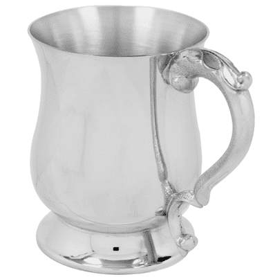 Georgian Style Pewter Tankard - 1 Pint or Half Pint