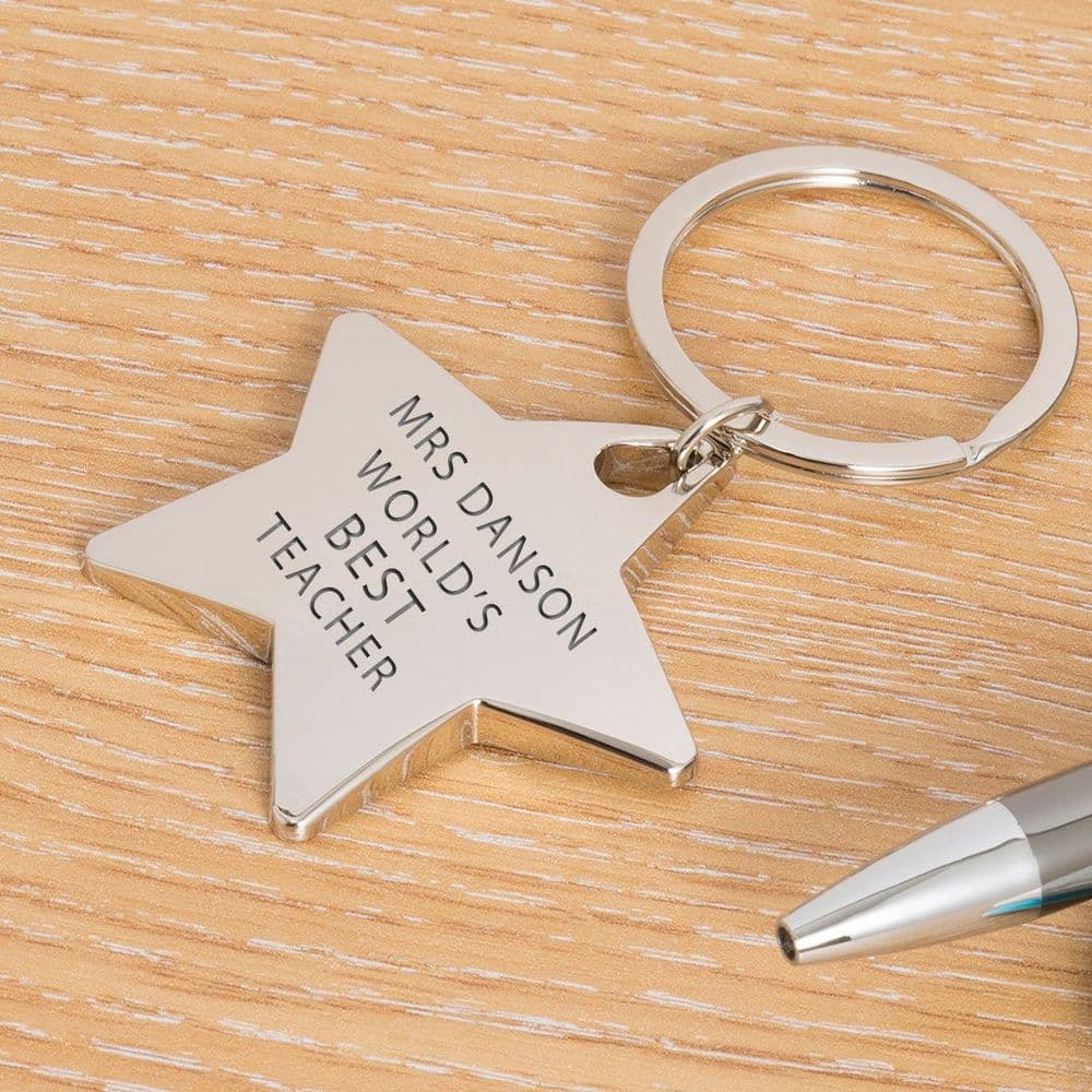 Gift for Teacher - Engraved Keyring