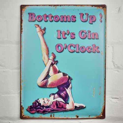 Gin O'Clock Sign