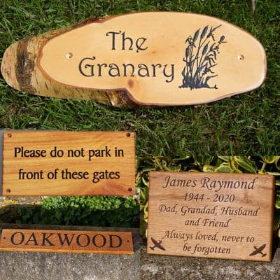 Good Value Wooden Signs & Memorials