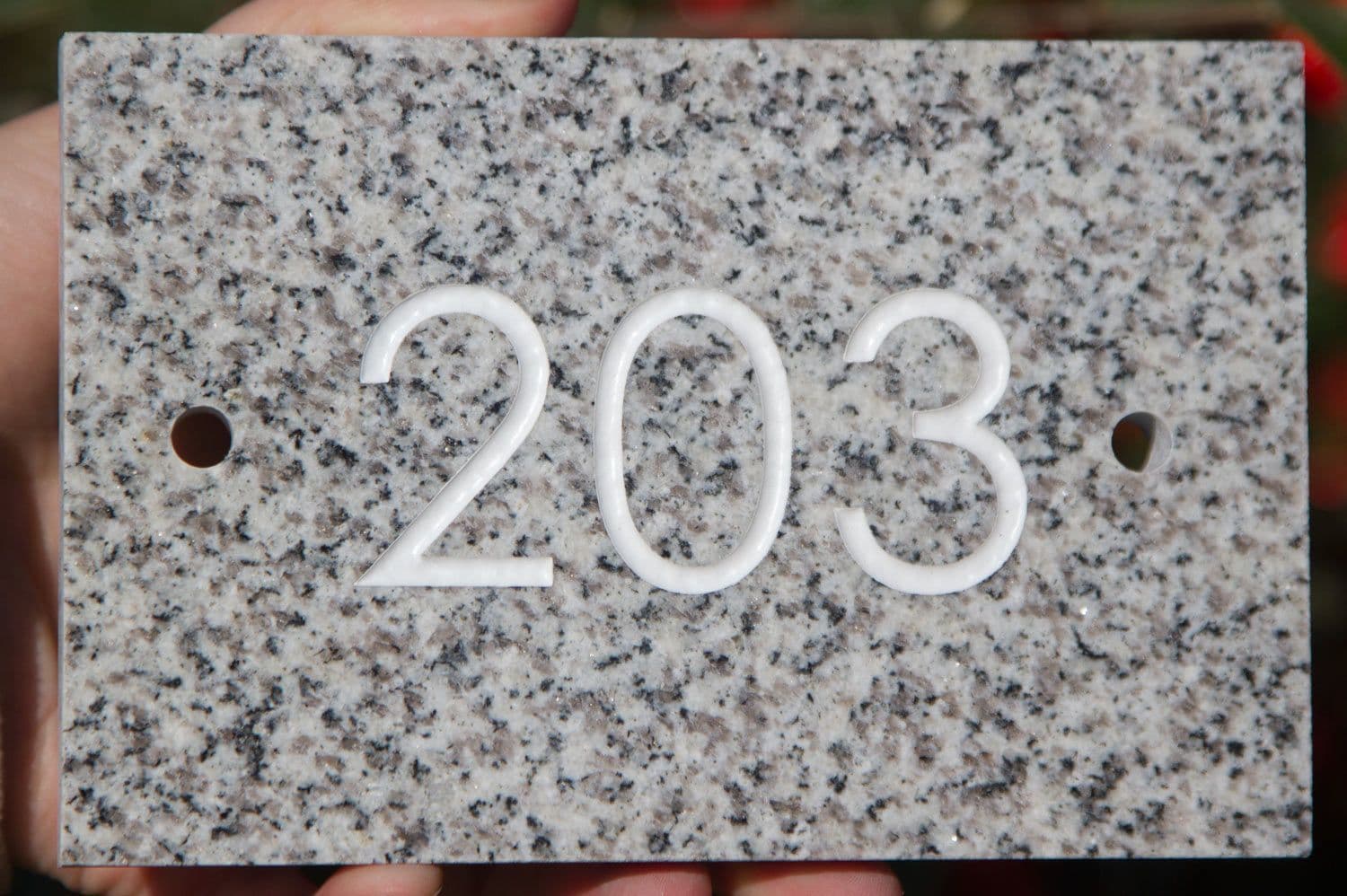 Granite and Marble House Numbers The Sign Maker Shop