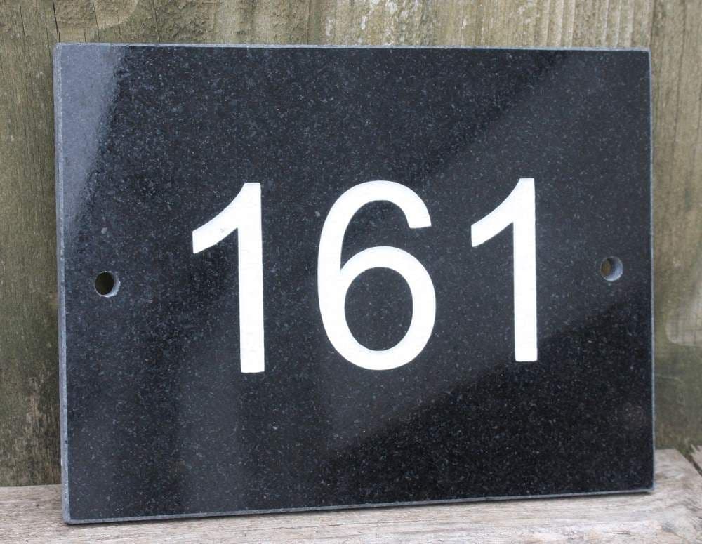 Granite and Marble House Numbers The Sign Maker Shop