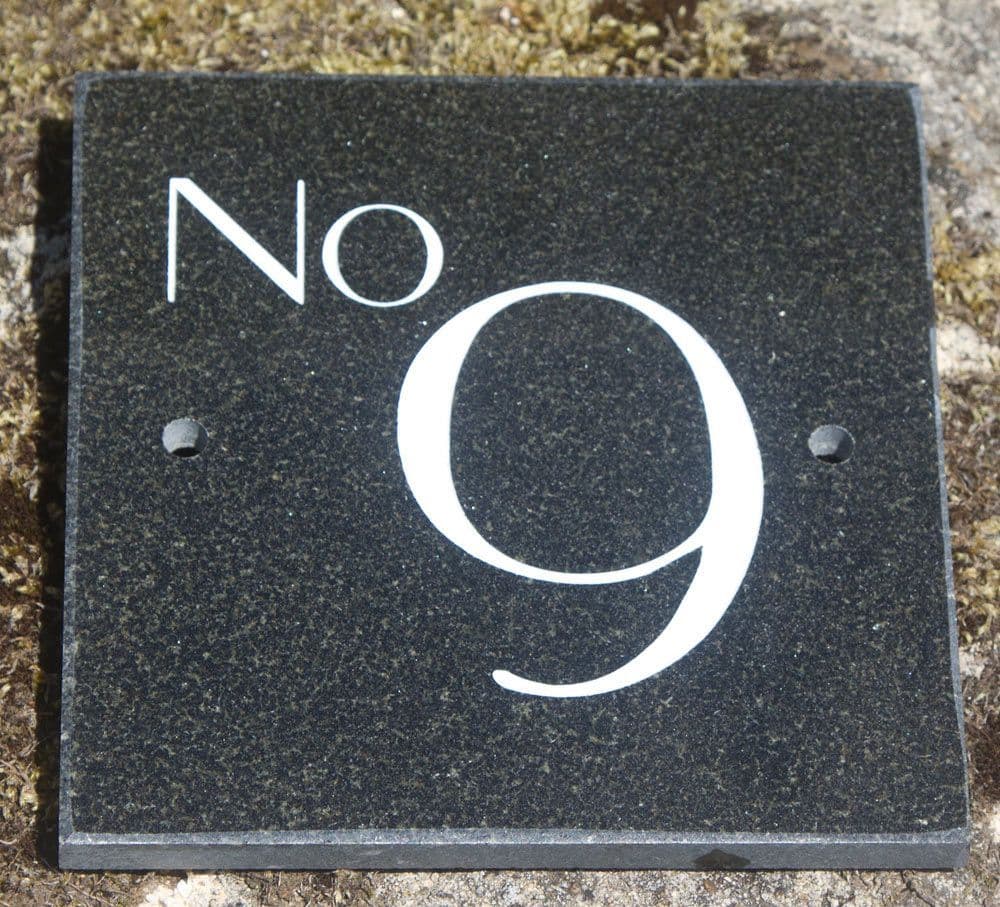Granite and Marble House Numbers The Sign Maker Shop